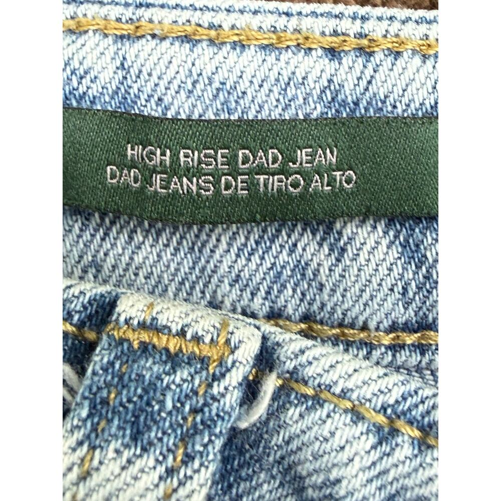 Wild Fable High Rise Dad Jean Artsy painted boho wide leg denim jeans 4 baggy - Picture 8 of 8